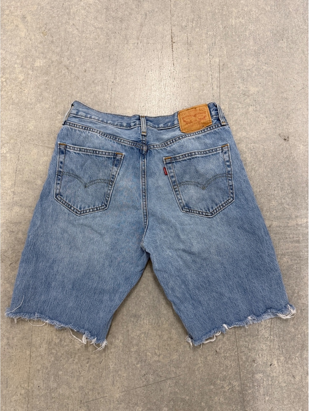 Vintage Levi's Light Wash Denim Cutoff Shorts Frayed Hem Jean Shorts